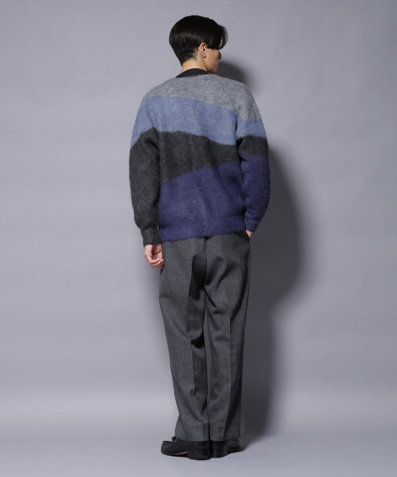 ｢COFIL｣ SCIARADA モヘヤ混 ランドスケープニットカーディガン 6685222236