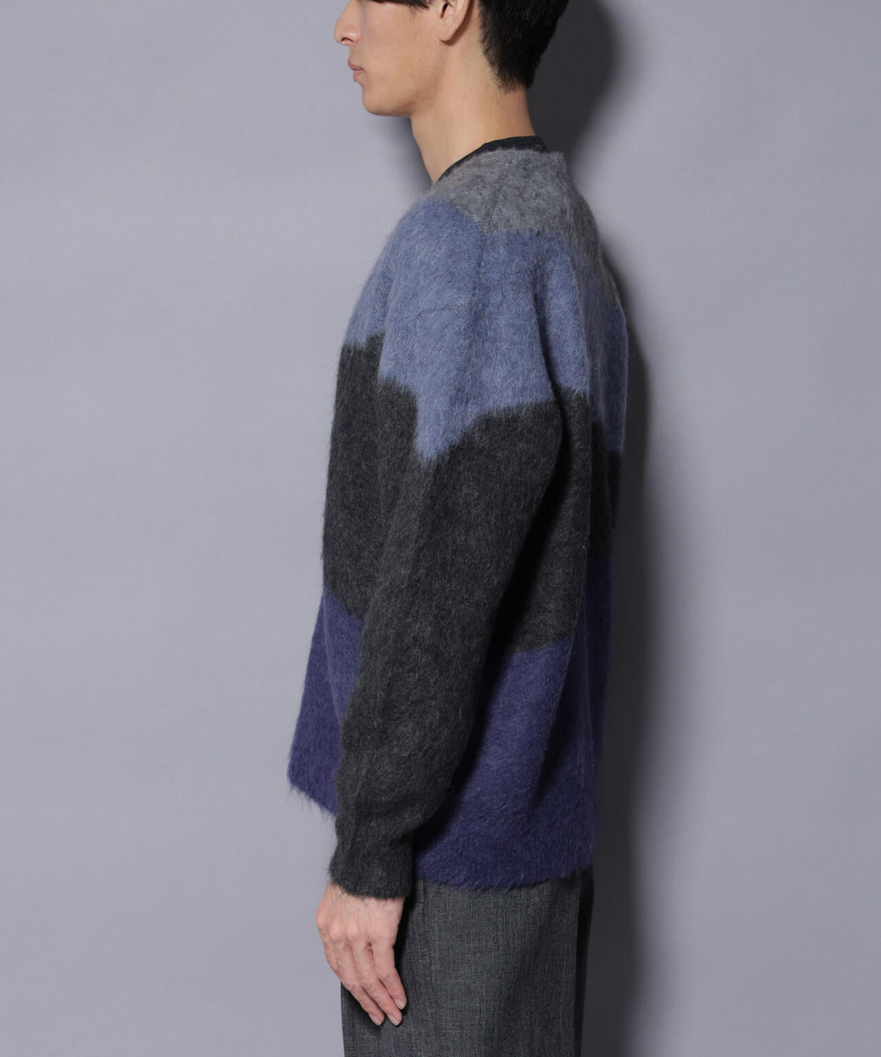 ｢COFIL｣ SCIARADA モヘヤ混 ランドスケープニットカーディガン 6685222236