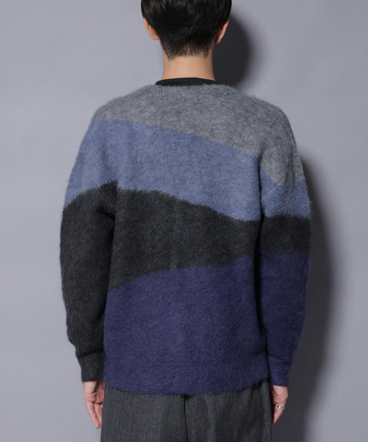 ｢COFIL｣ SCIARADA モヘヤ混 ランドスケープニットカーディガン 6685222236