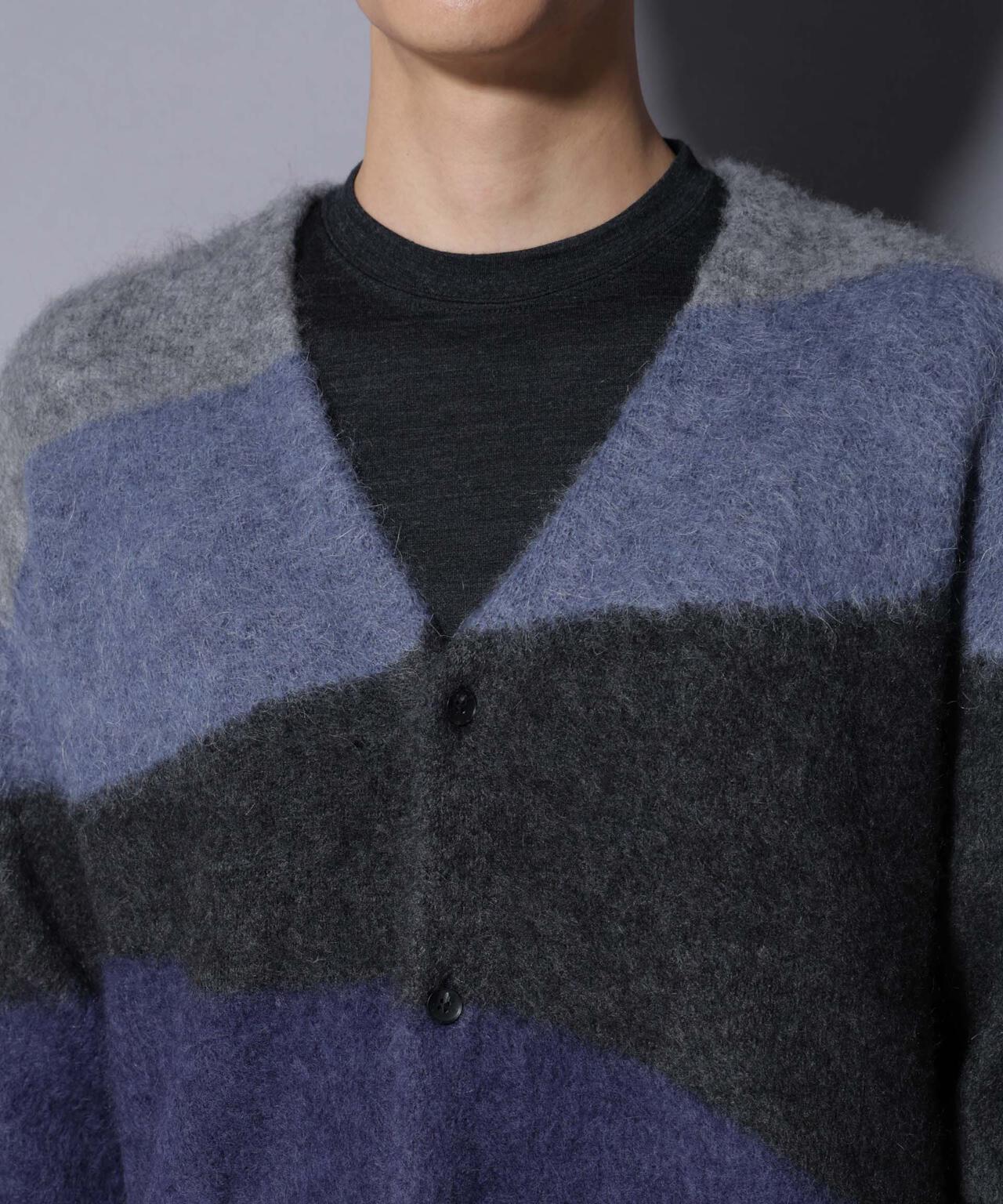 ｢COFIL｣ SCIARADA モヘヤ混 ランドスケープニットカーディガン 6685222236