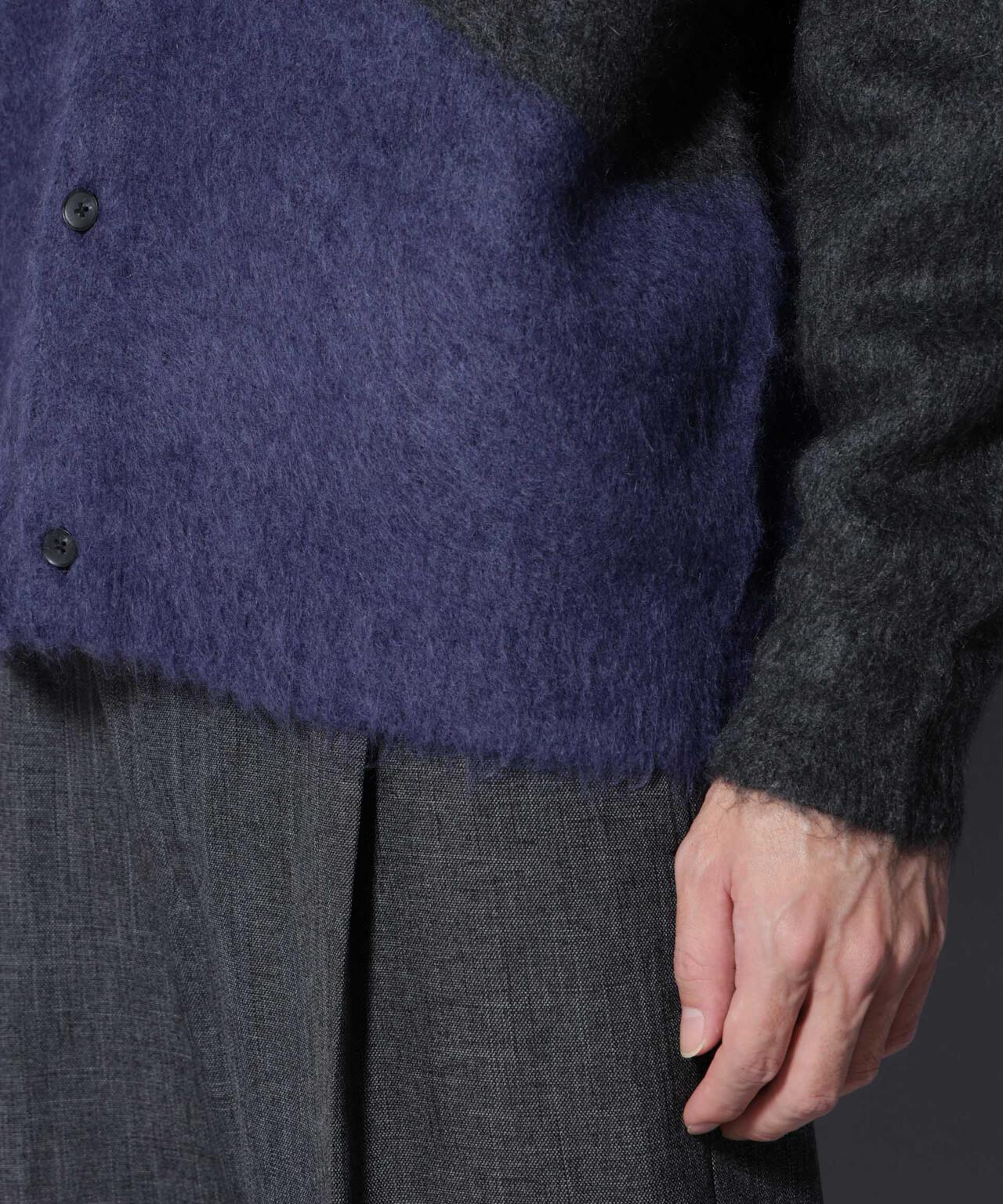 ｢COFIL｣ SCIARADA モヘヤ混 ランドスケープニットカーディガン 6685222236