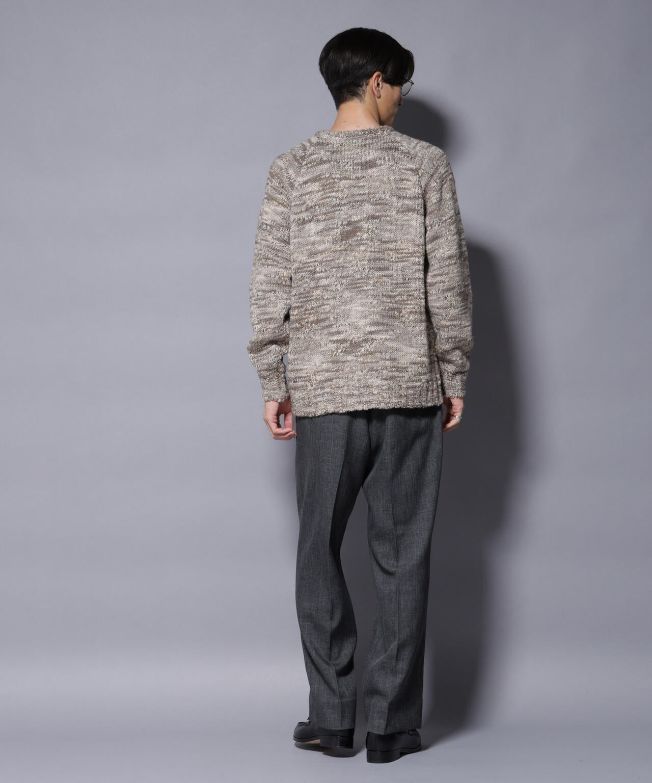 ｢COFIL｣ PAVONE HOLIDAY メランジクルーネックニット 6685222237