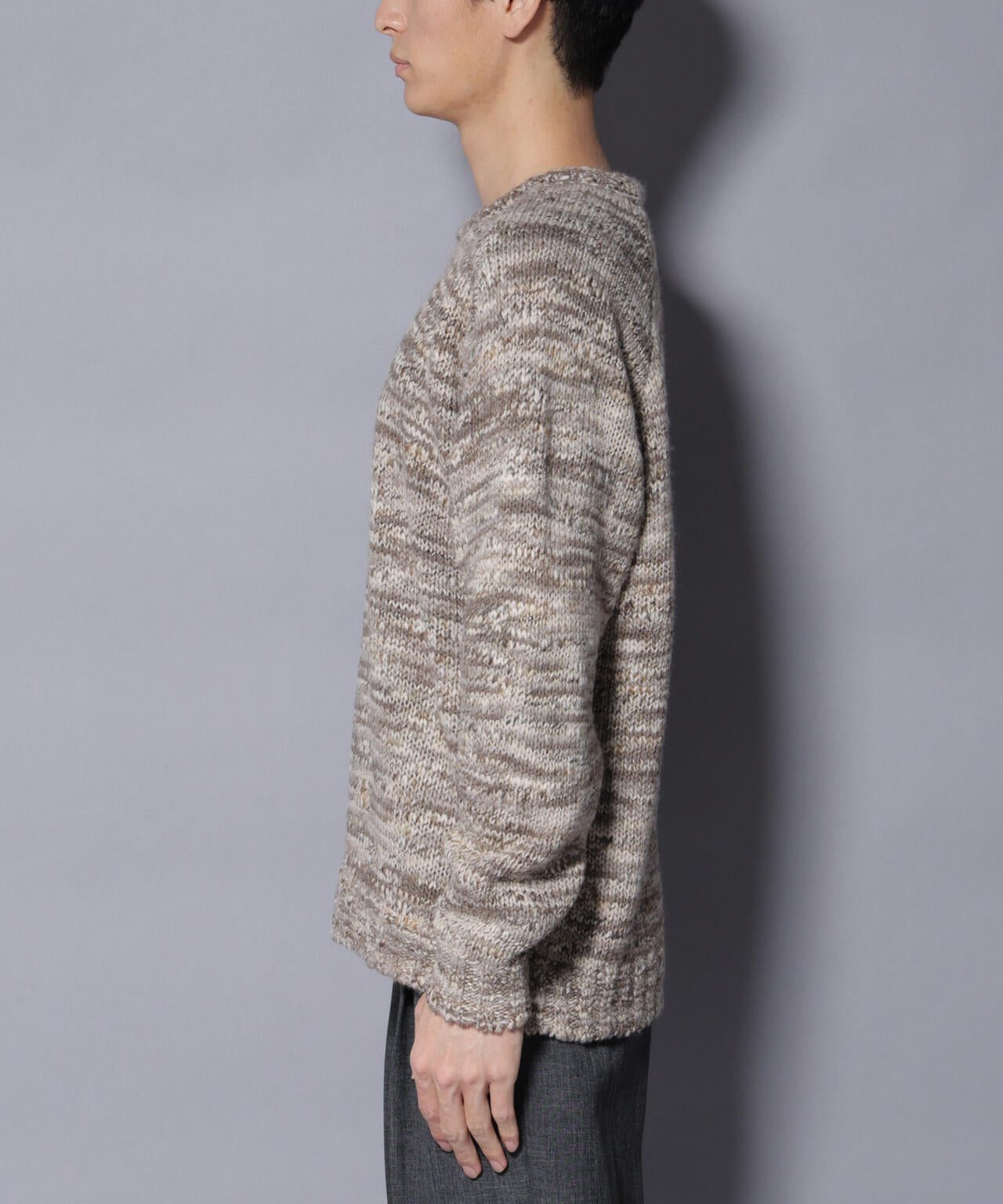 ｢COFIL｣ PAVONE HOLIDAY メランジクルーネックニット 6685222237