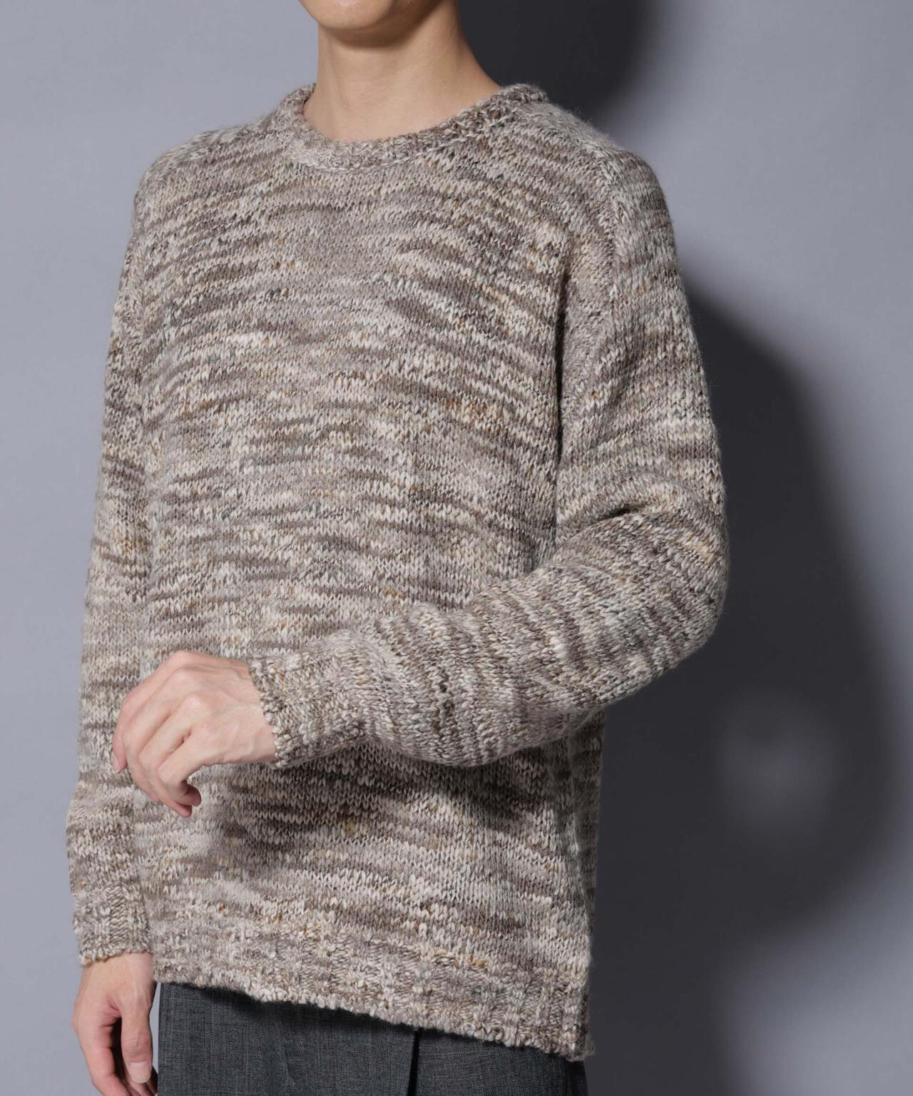 ｢COFIL｣ PAVONE HOLIDAY メランジクルーネックニット 6685222237