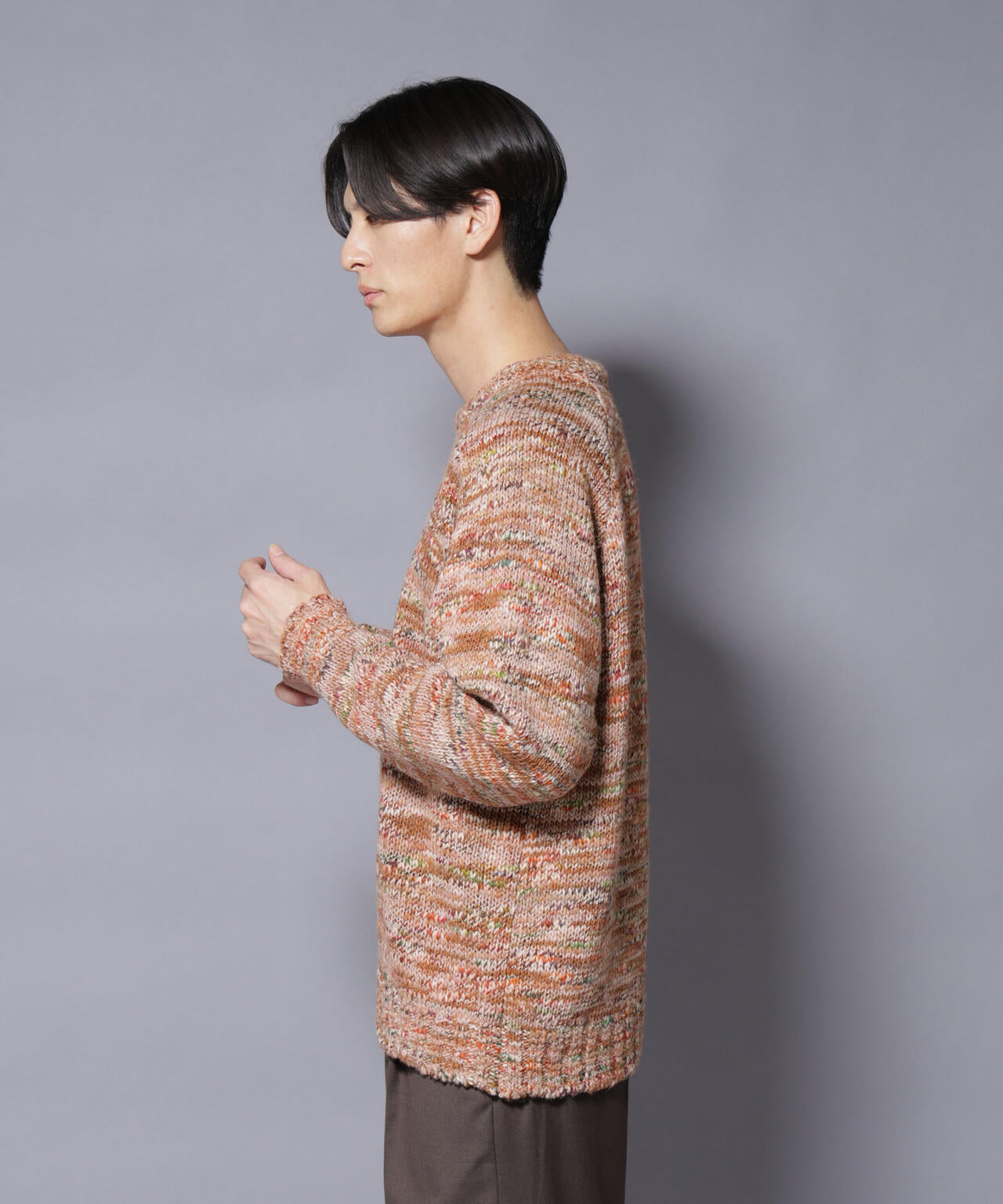 ｢COFIL｣ PAVONE HOLIDAY メランジクルーネックニット 6685222237