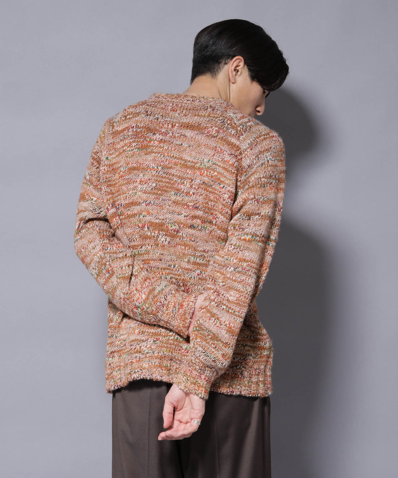 ｢COFIL｣ PAVONE HOLIDAY メランジクルーネックニット 6685222237