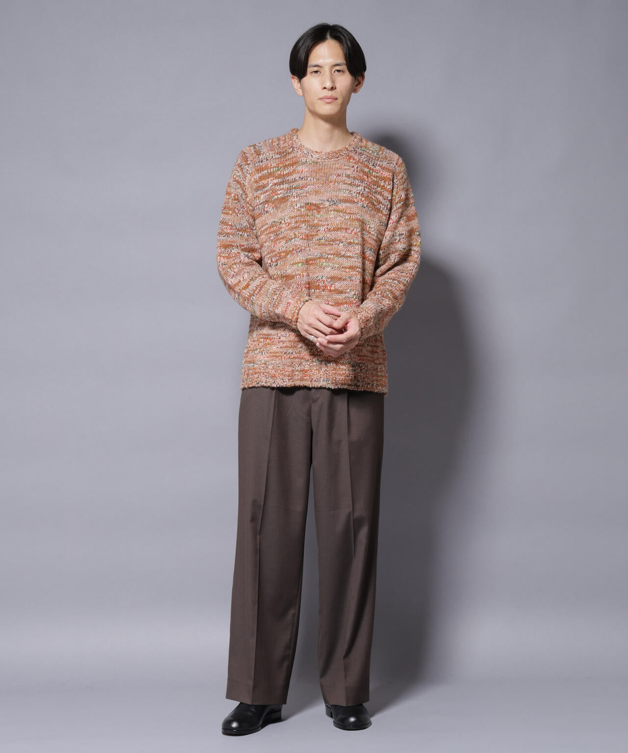 ｢COFIL｣ PAVONE HOLIDAY メランジクルーネックニット 6685222237