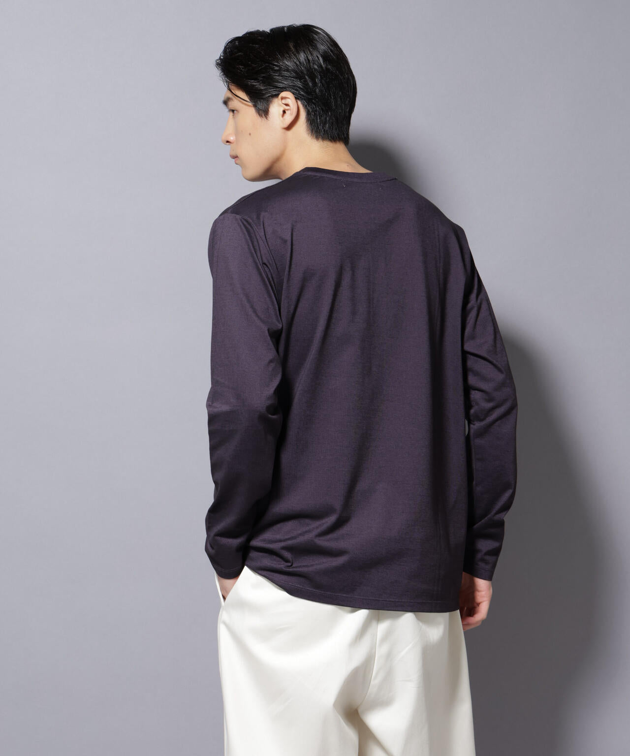 ソラーロライトストレッチヘンリーネックTシャツ 長袖 6685223202