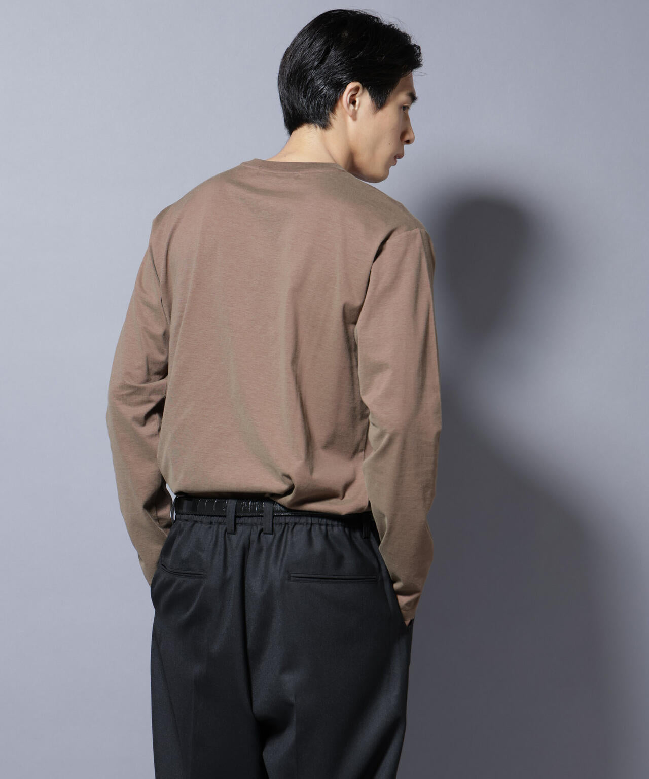 ソラーロライトストレッチヘンリーネックTシャツ 長袖 6685223202