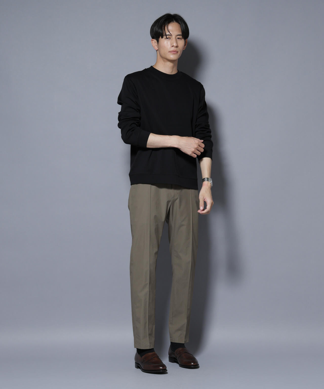 「FORMAL JERSEY」モックネックカットソー長袖 6685223206