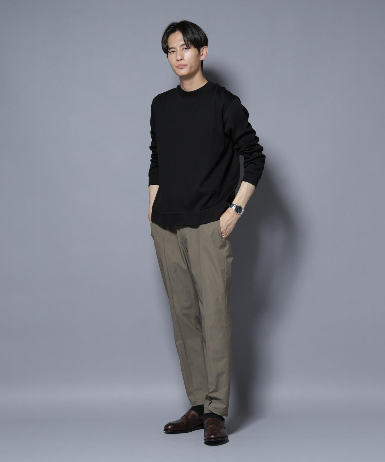 「FORMAL JERSEY」モックネックカットソー長袖 6685223206