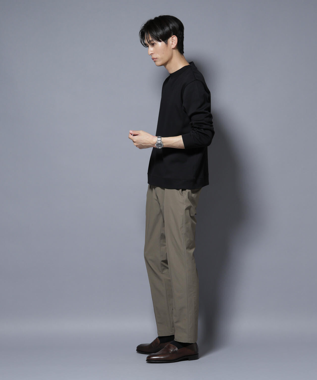 「FORMAL JERSEY」モックネックカットソー長袖 6685223206
