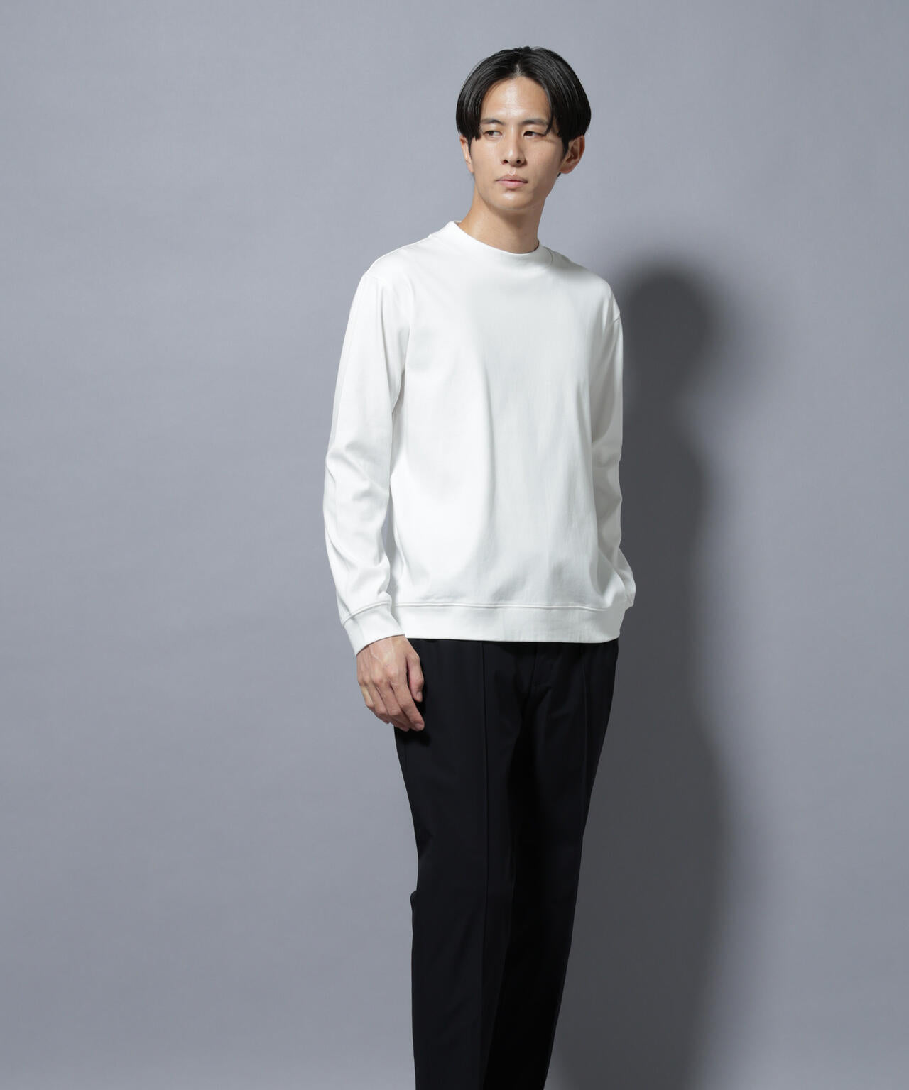 FORMAL JERSEY」モックネックカットソー長袖