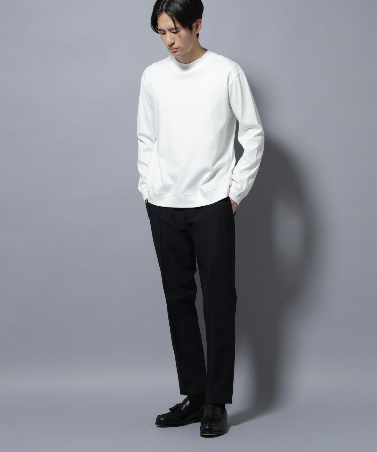 「FORMAL JERSEY」モックネックカットソー長袖 6685223206