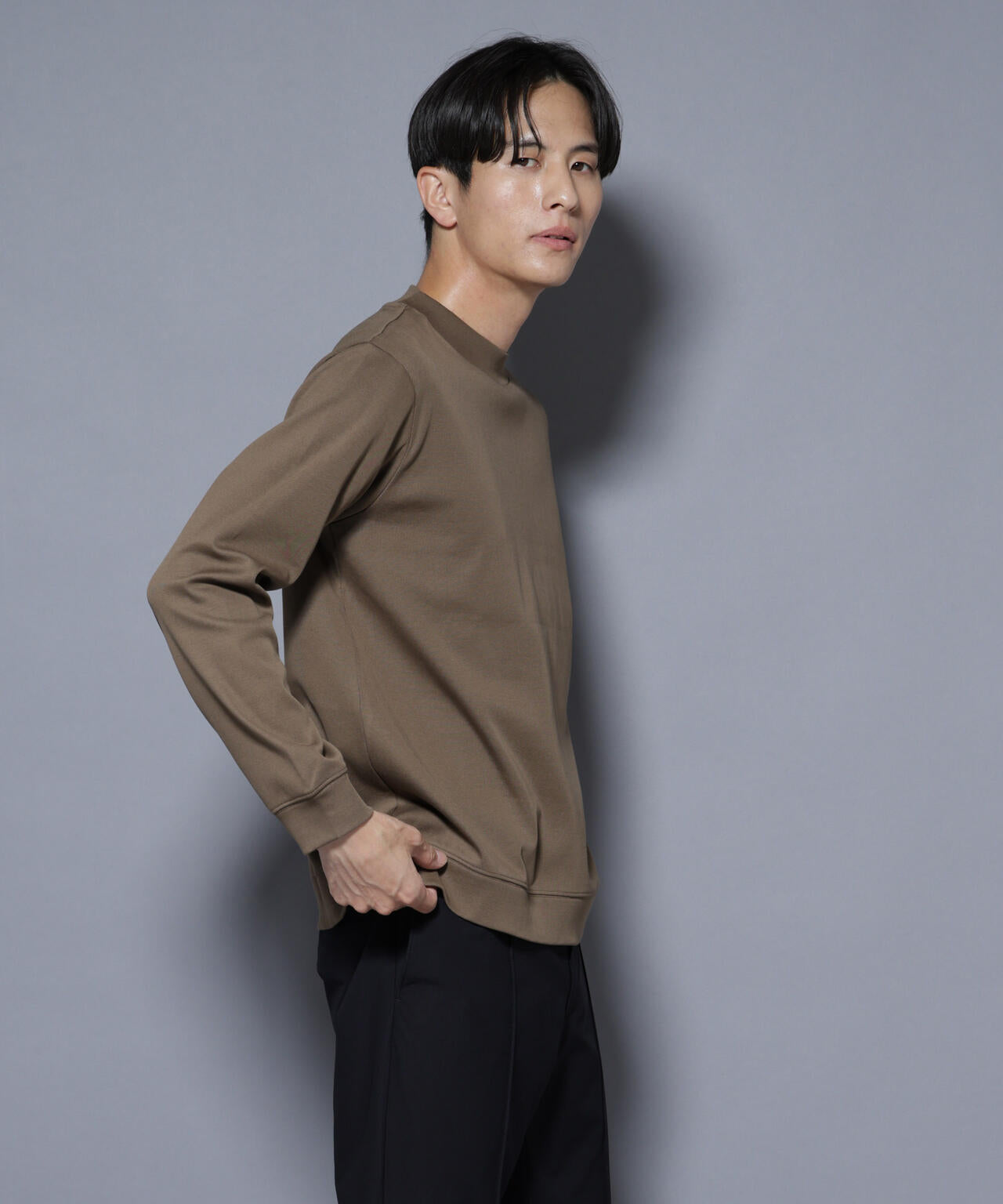 「FORMAL JERSEY」モックネックカットソー長袖 6685223206