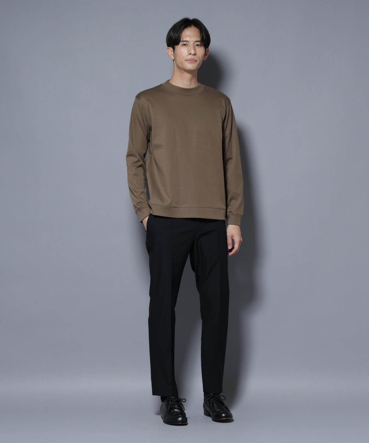 FORMAL JERSEY」モックネックカットソー長袖