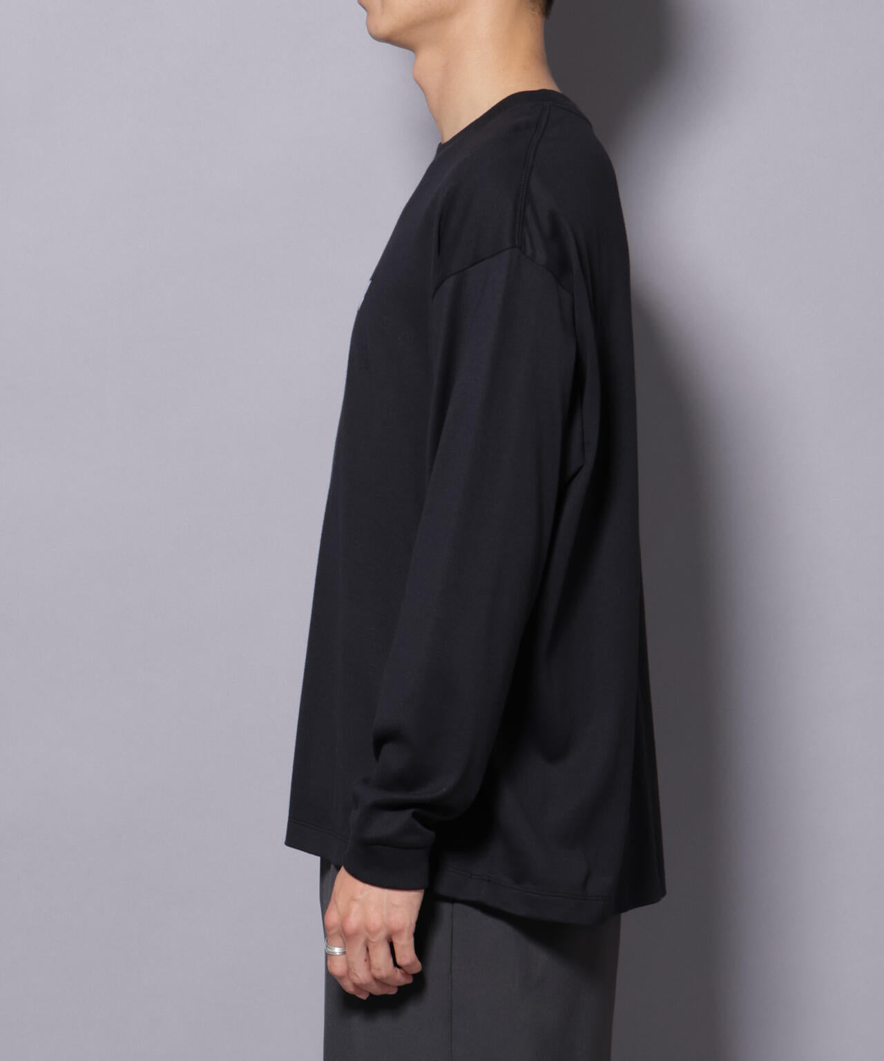 Anti Soaked(R)×SUNCHAI ロゴ刺繍 汗染み防止 Tシャツ長袖