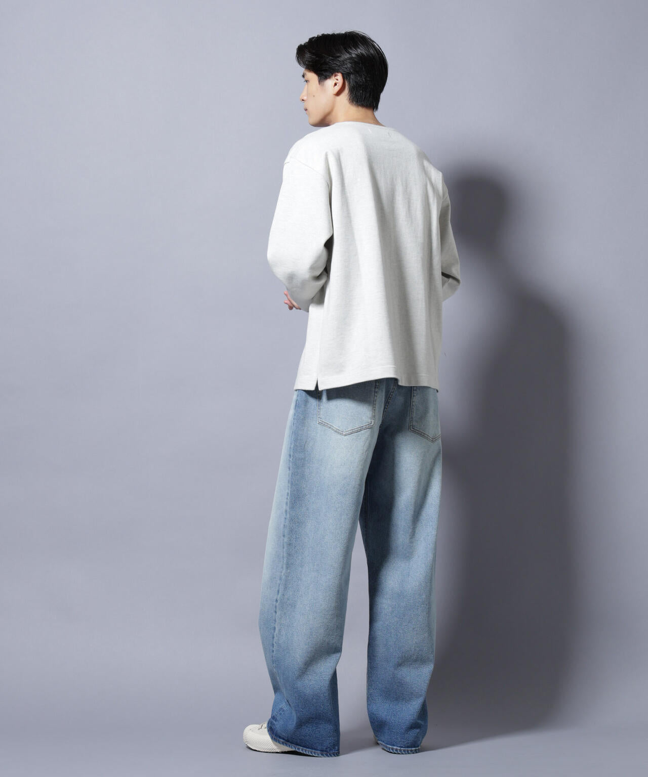 天竺ヘビーコットンボートネックＴシャツ 長袖 6685223212