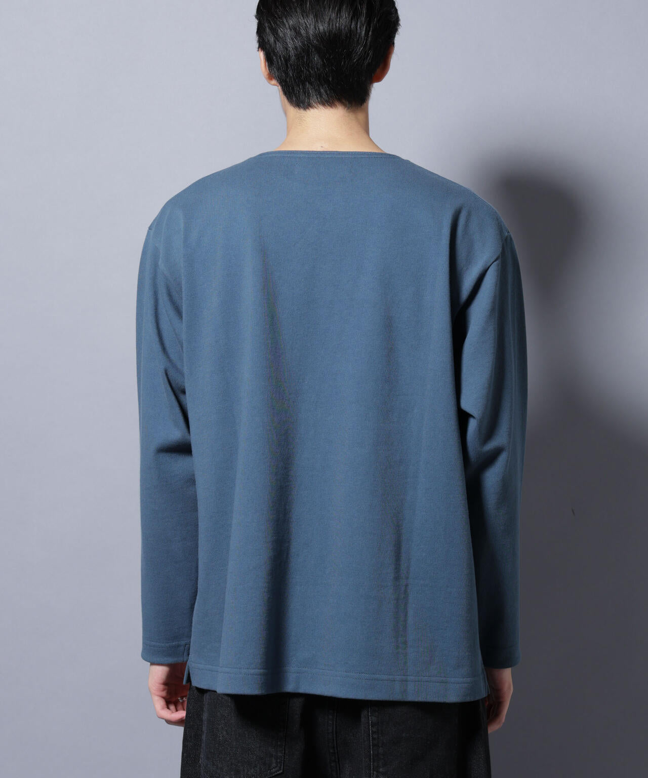天竺ヘビーコットンボートネックＴシャツ 長袖 6685223212