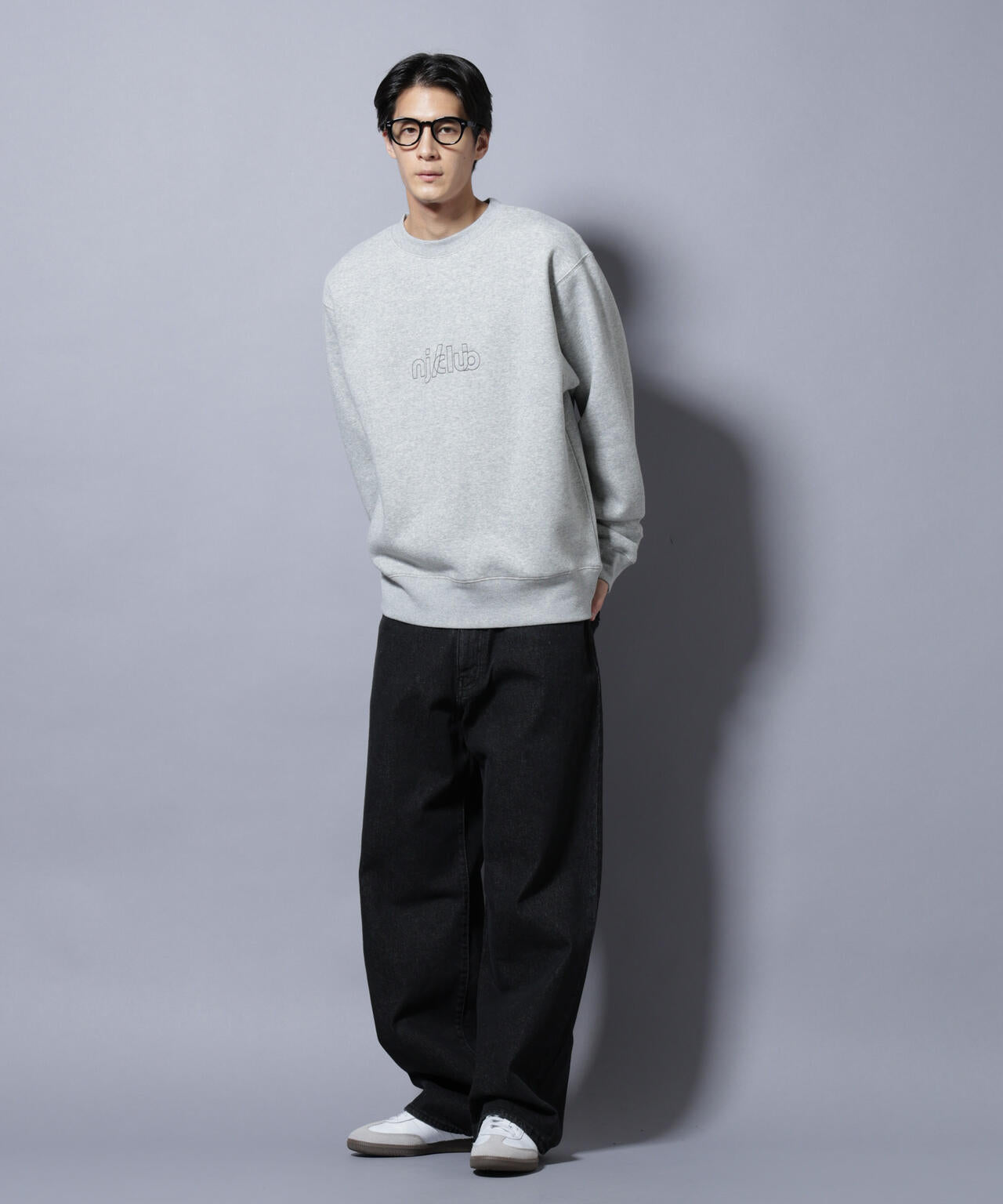 「NJ/CLUB」裏起毛 ジャージークルーネックスウェット 6685223213