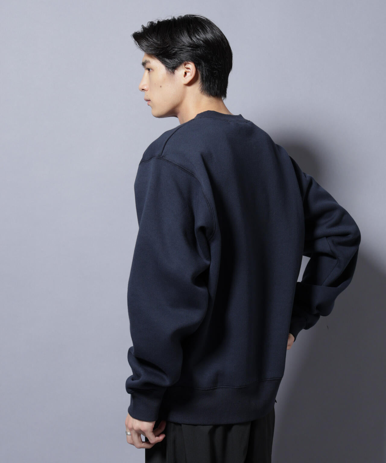 クルーネックスウェットシャツ NJ/CLUB」裏起毛 ジャージークルーネックスウェット