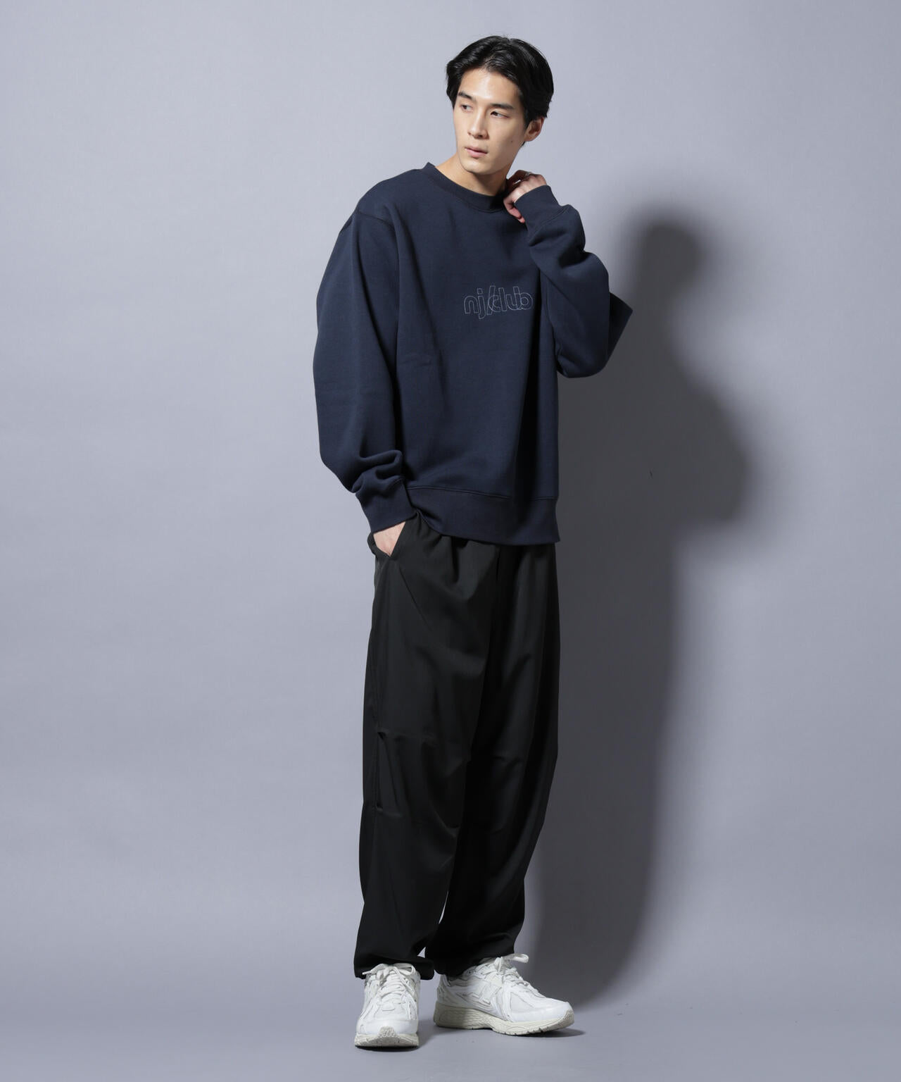 「NJ/CLUB」裏起毛 ジャージークルーネックスウェット 6685223213