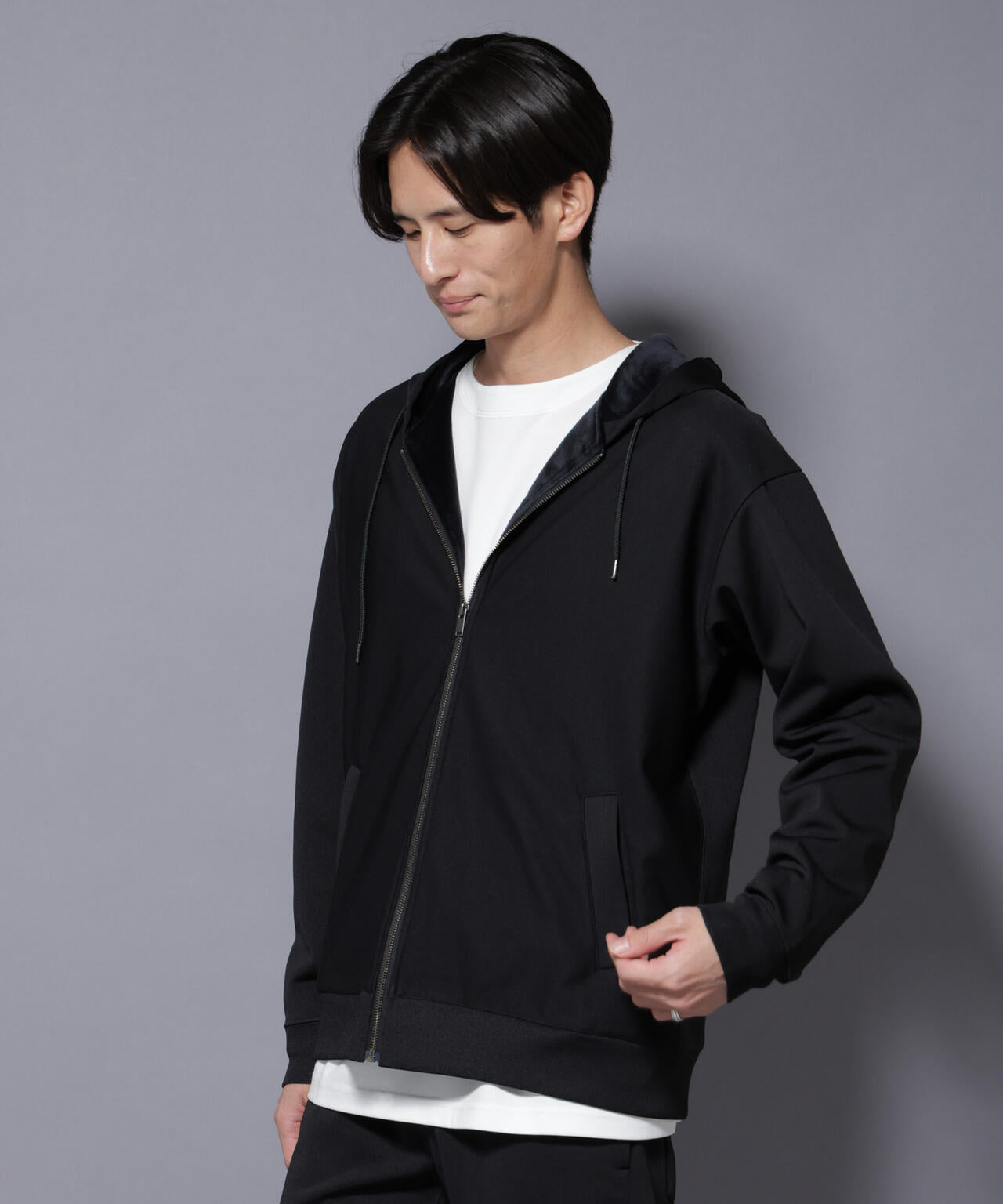 MC｣coveross(R) フリースボンディングジップアップパーカー