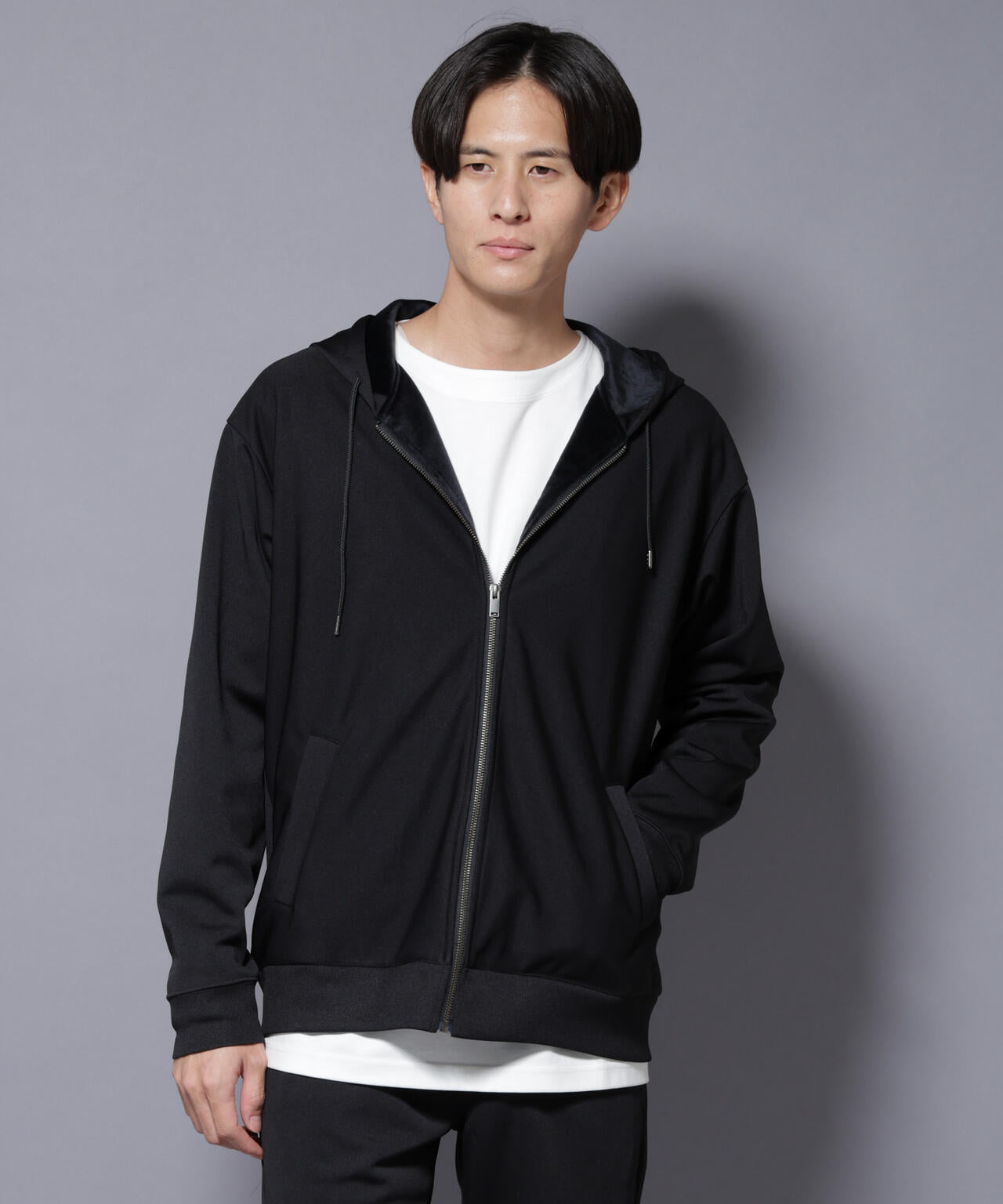 MC｣coveross(R) フリースボンディングジップアップパーカー