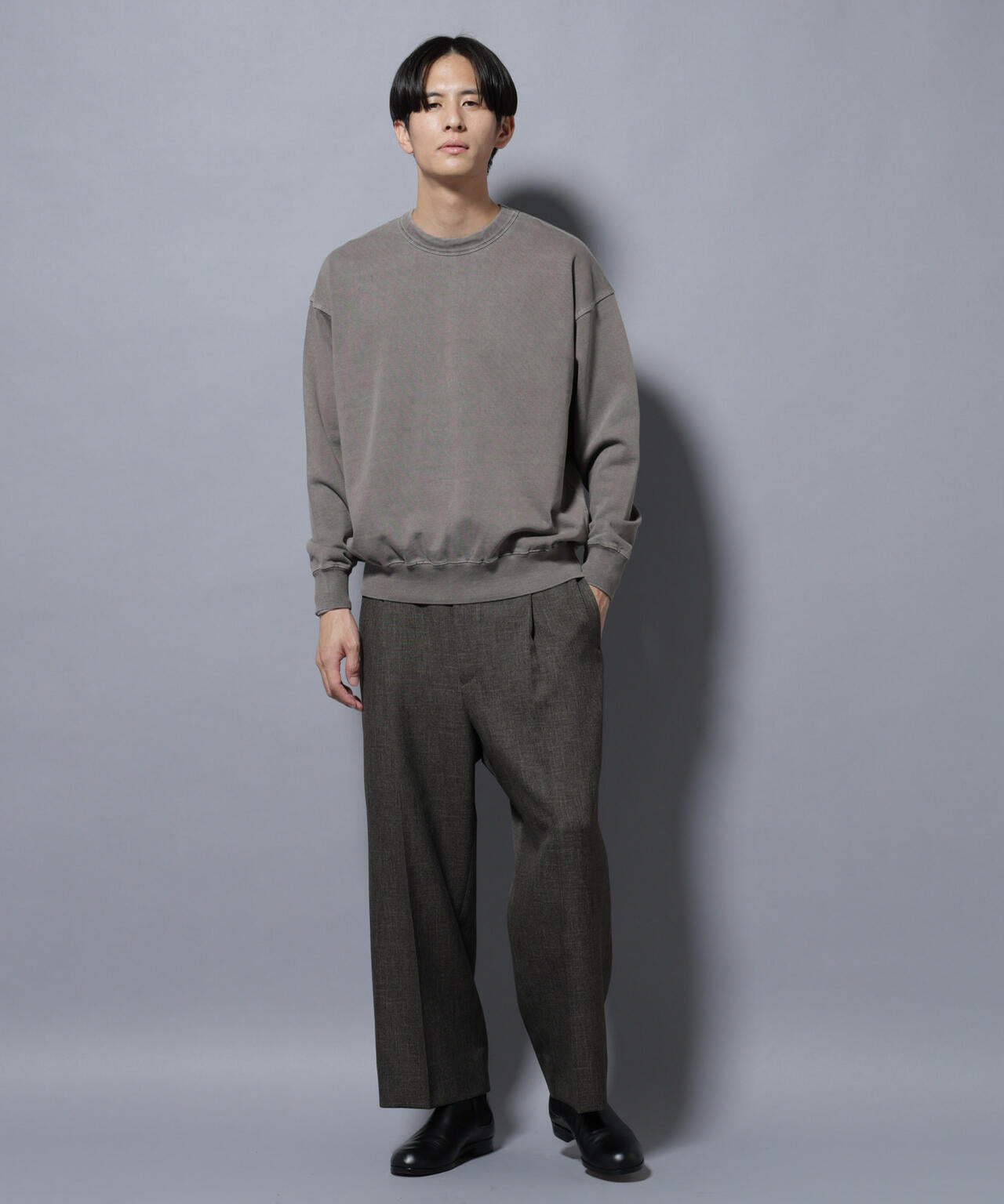 ヴィンテージライク クルーネックスウェット