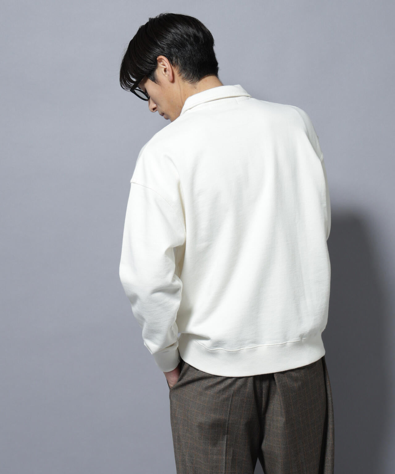 ヴィンテージライク ハーフZIPスウェット