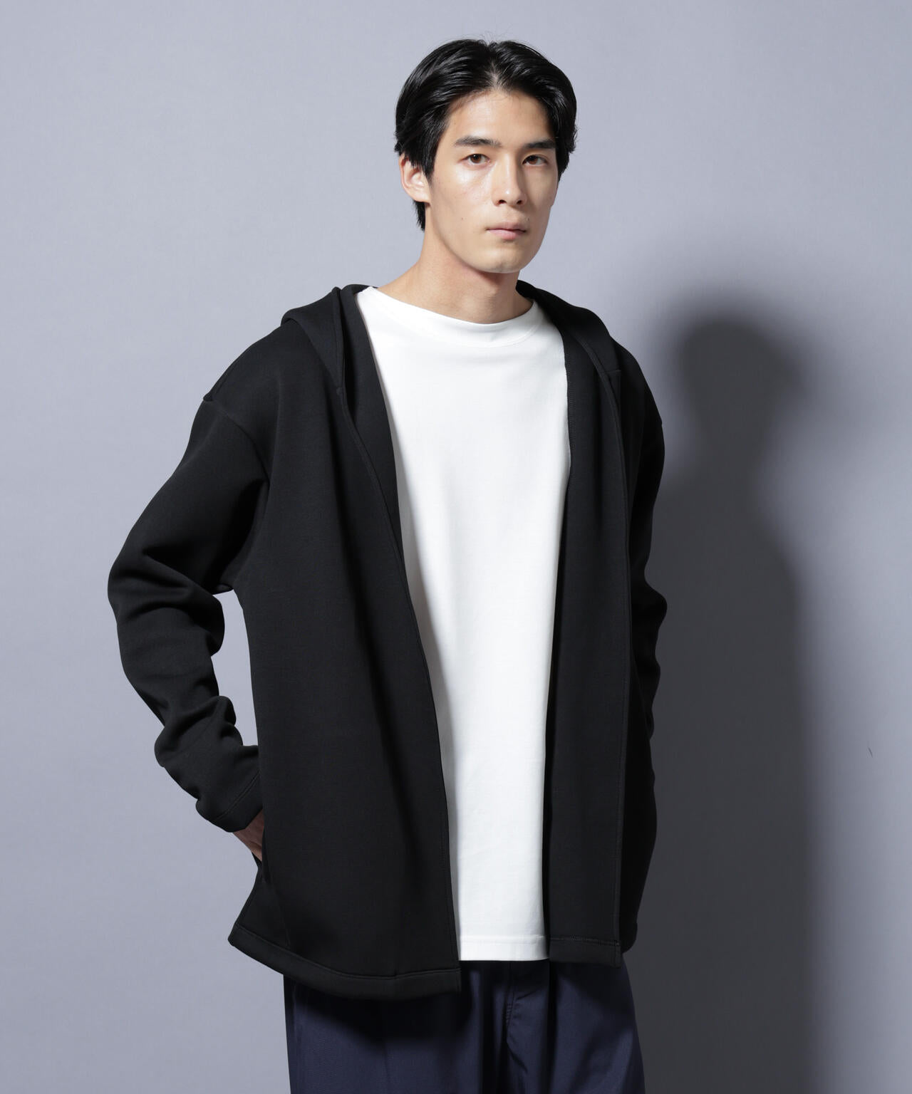 ダンボール 着流しフーディー