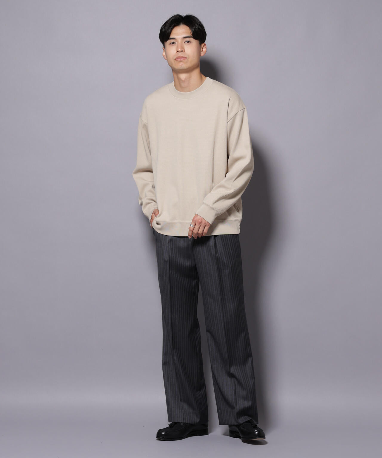 コットンガーメントダイサーマルクルーネックプルオーバー 6685223240