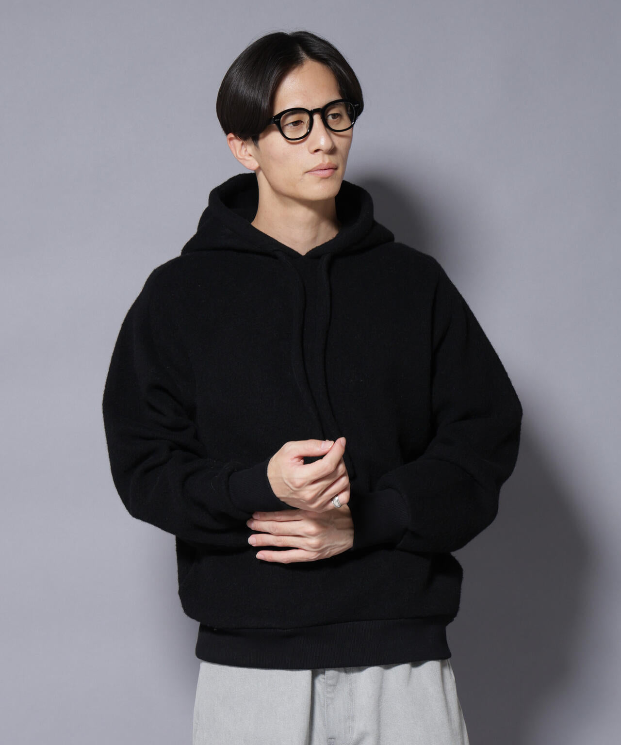 MIYATA×NANO JAPANMADE ウール/コットン パーカー