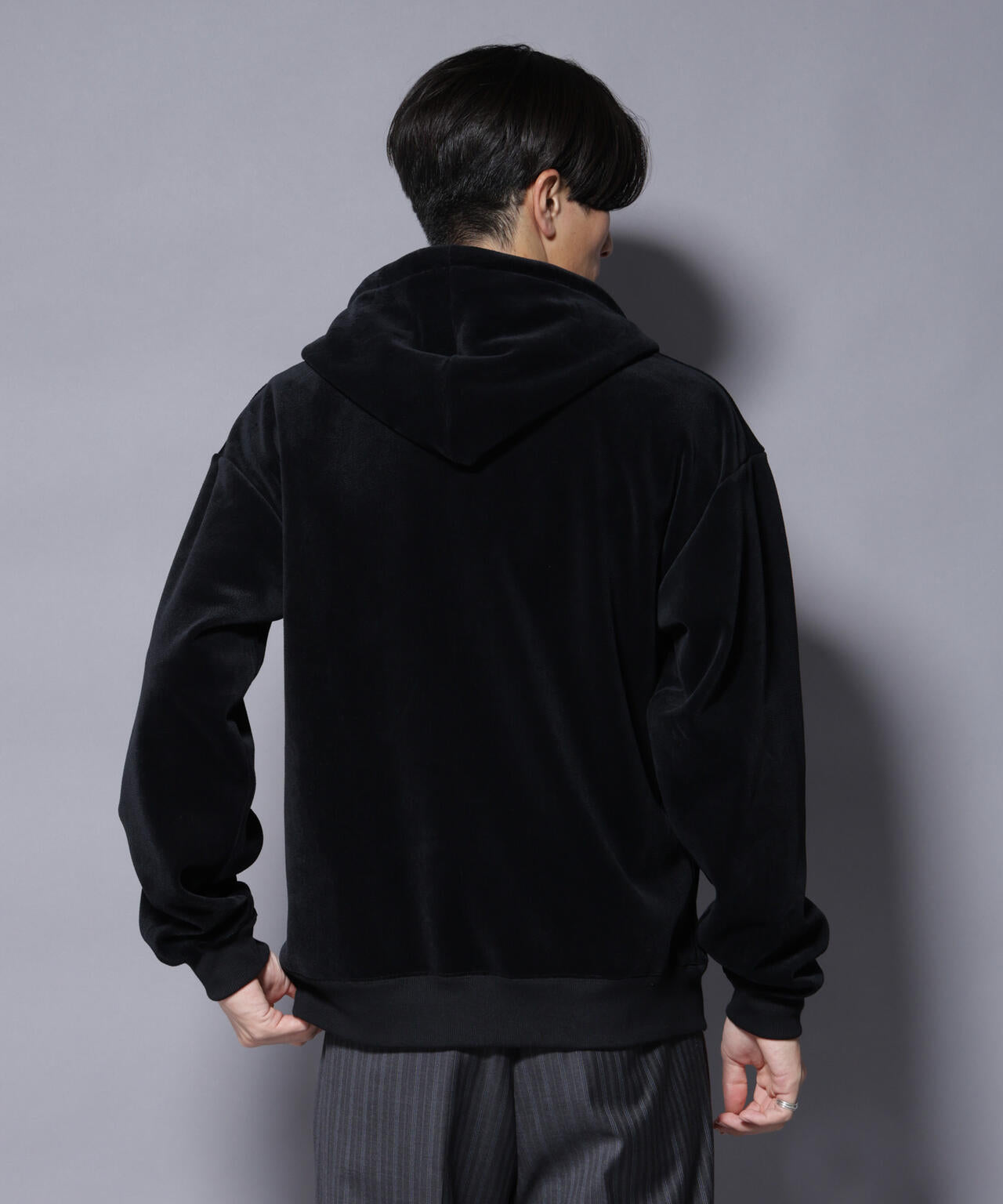 クロコ加工フリース ZIPパーカ 6685223245