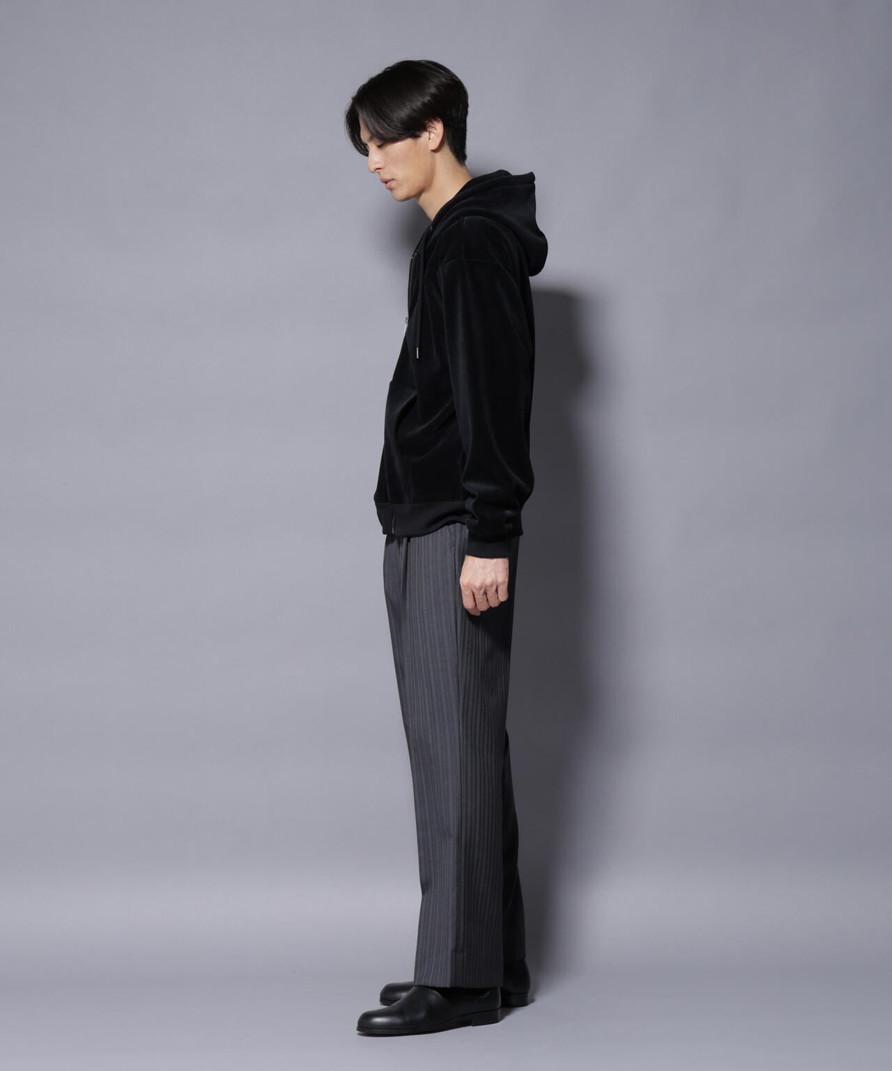 クロコ加工フリース ZIPパーカ 6685223245