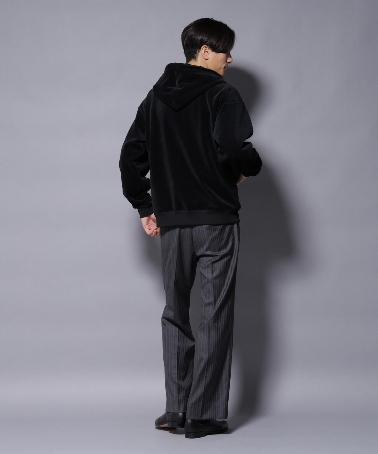 クロコ加工フリース ZIPパーカ 6685223245