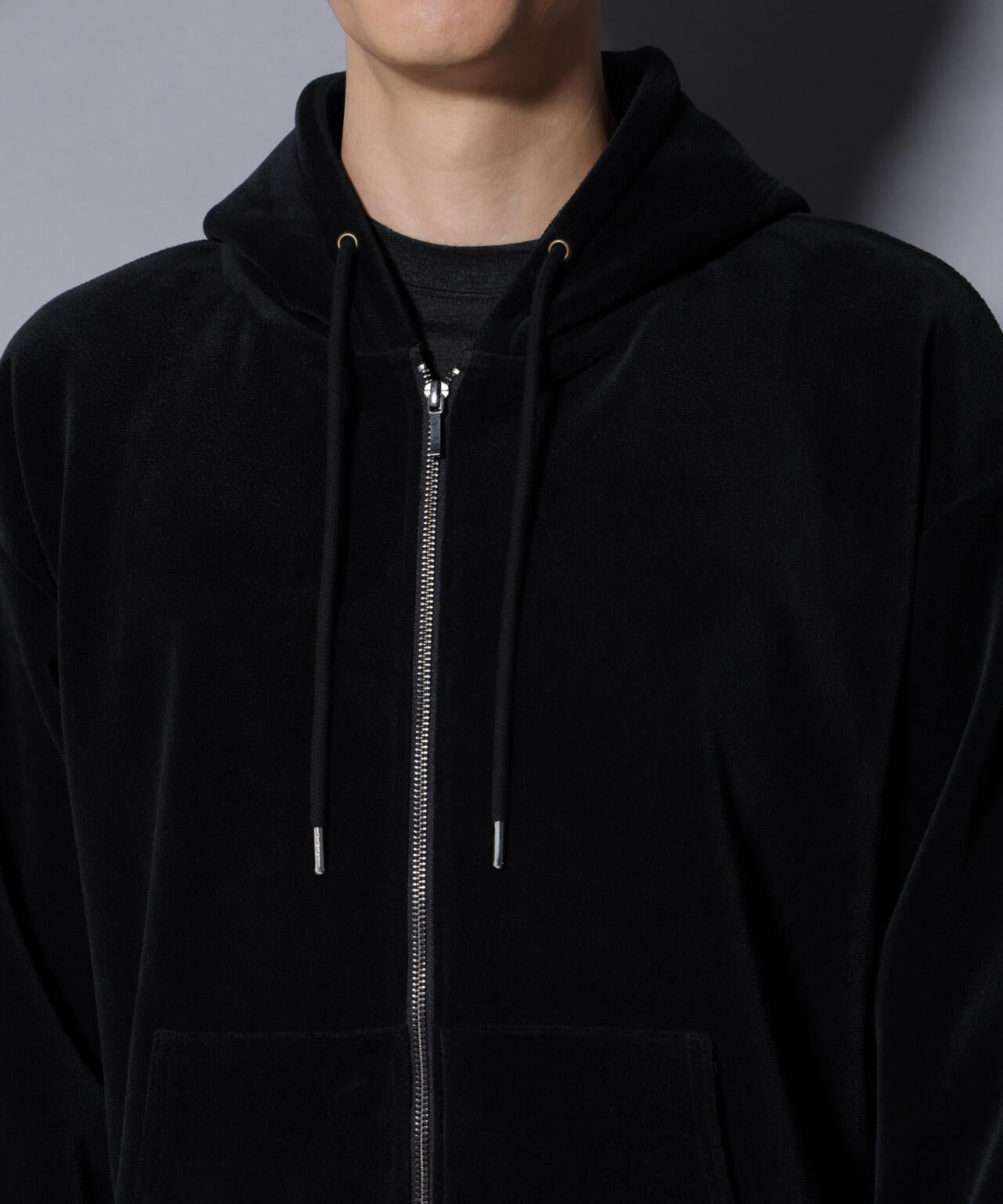 クロコ加工フリース ZIPパーカ 6685223245