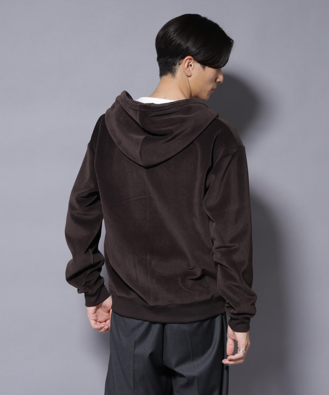 クロコ加工フリース ZIPパーカ 6685223245