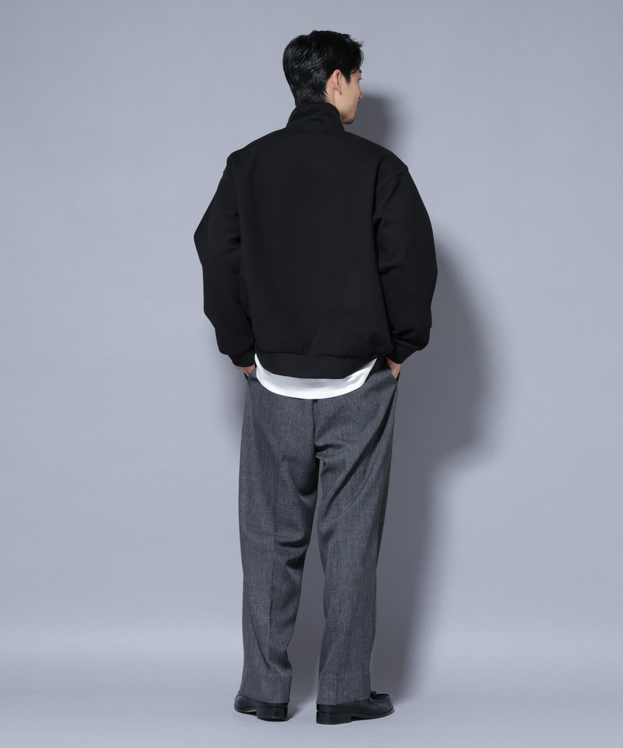 スーパーストレッチブラッシュドポンチブルゾン 6685223246