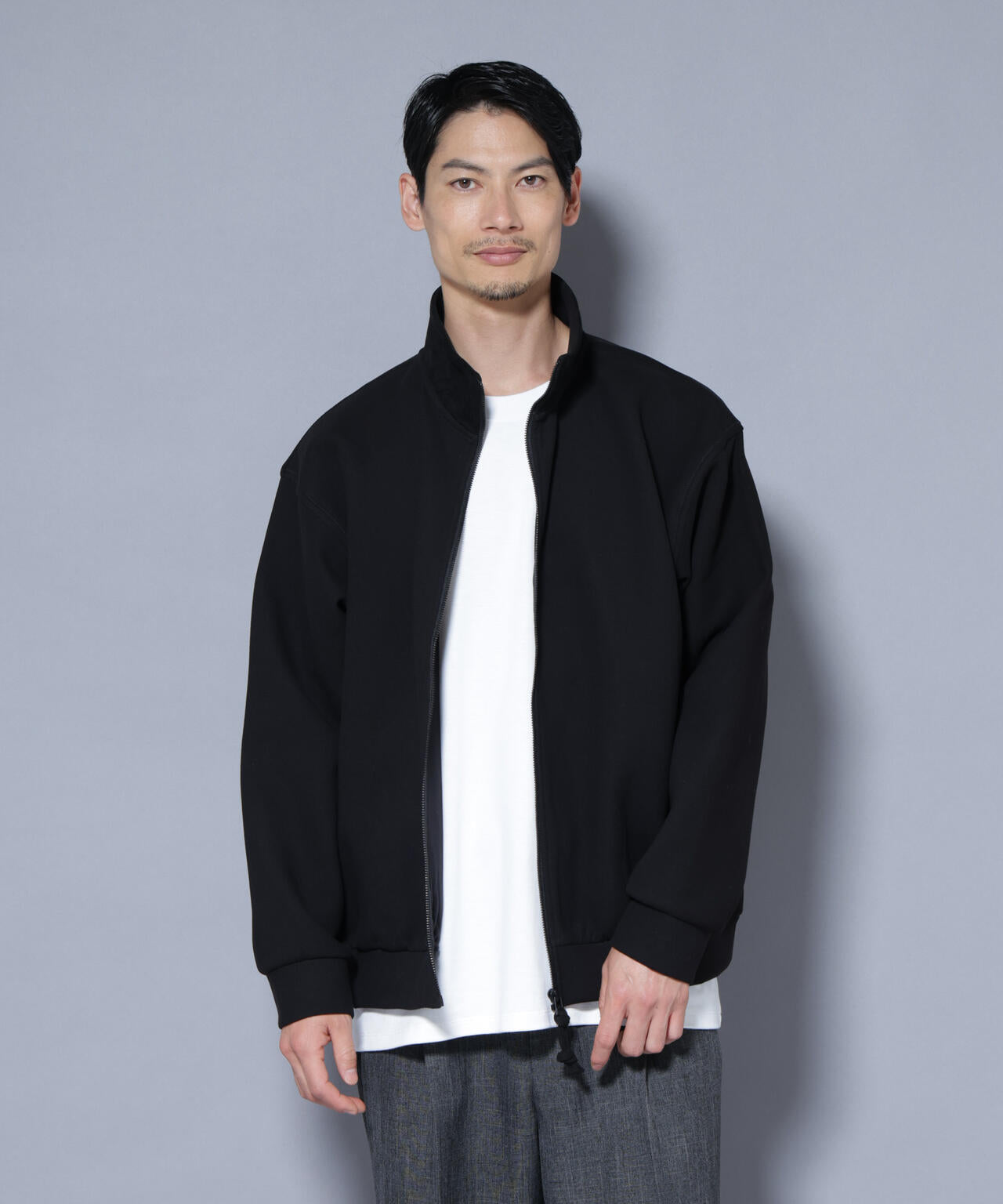 スーパーストレッチブラッシュドポンチブルゾン 6685223246