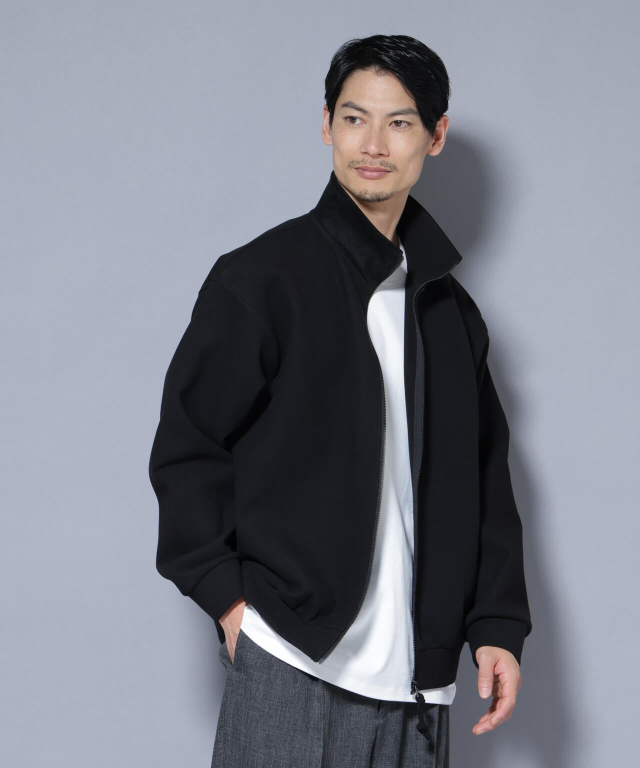m.m様　ブルゾン スーパーストレッチブラッシュドポンチブルゾン