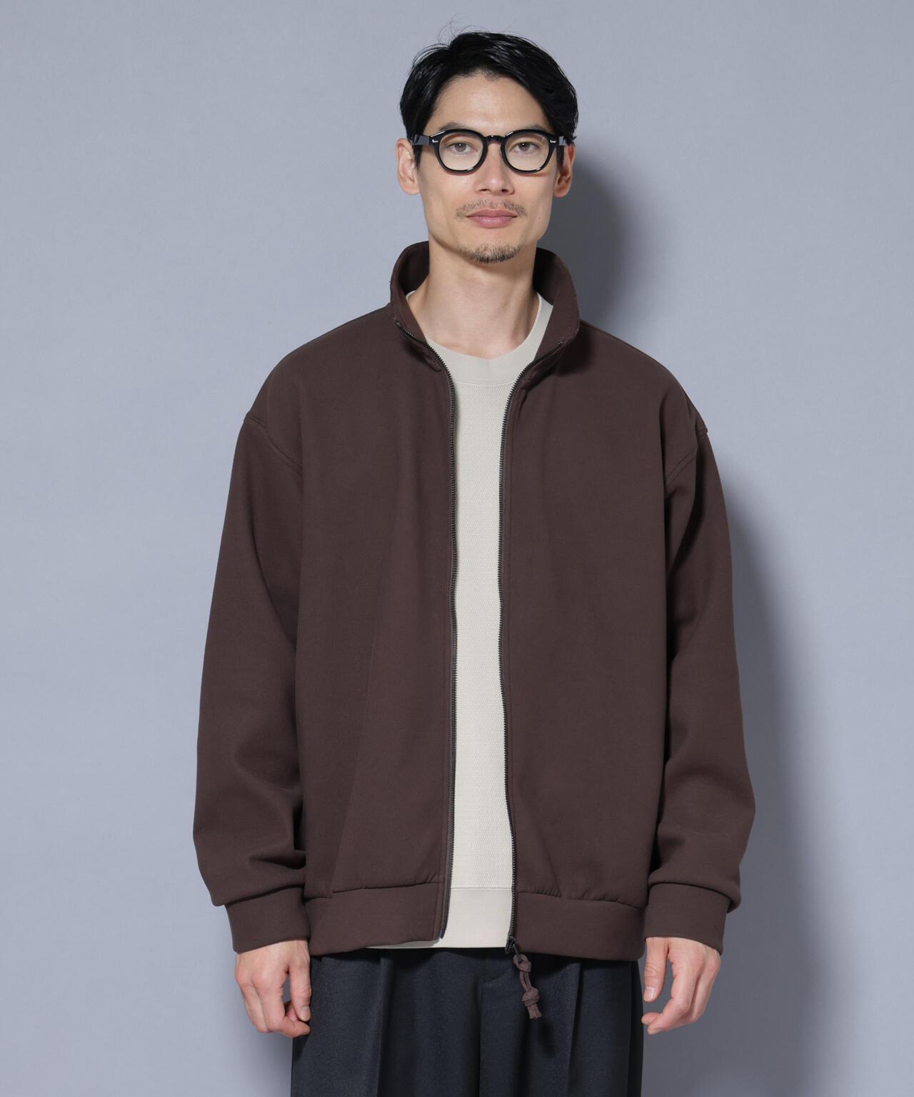 スーパーストレッチブラッシュドポンチブルゾン 6685223246