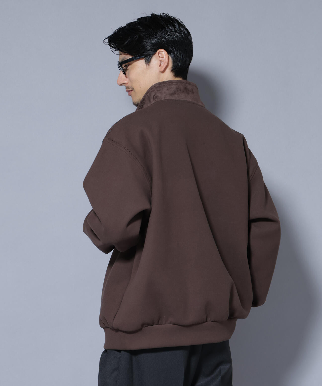 スーパーストレッチブラッシュドポンチブルゾン