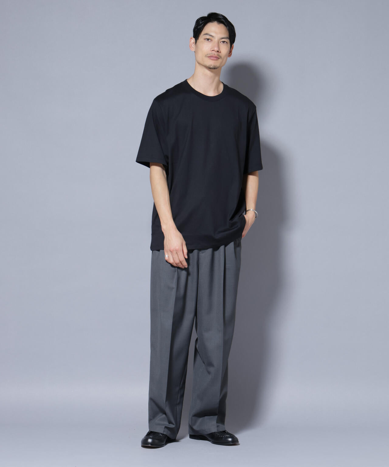 Anti Soaked(R) 汗染み防止 クルーネックレギュラーシルエットTシャツ 6685224221