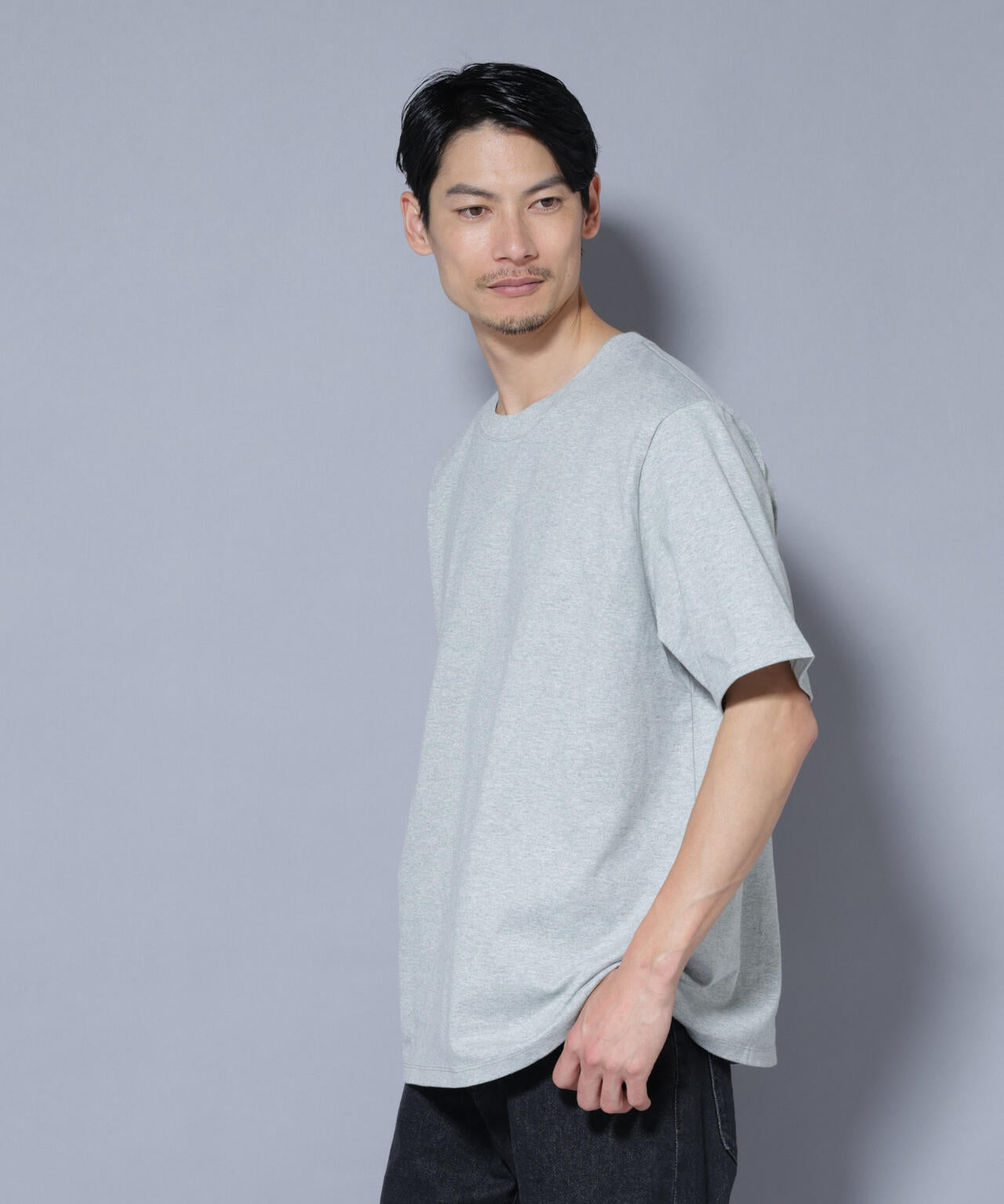 Anti Soaked(R) 汗染み防止 クルーネックレギュラーシルエットTシャツ 6685224221