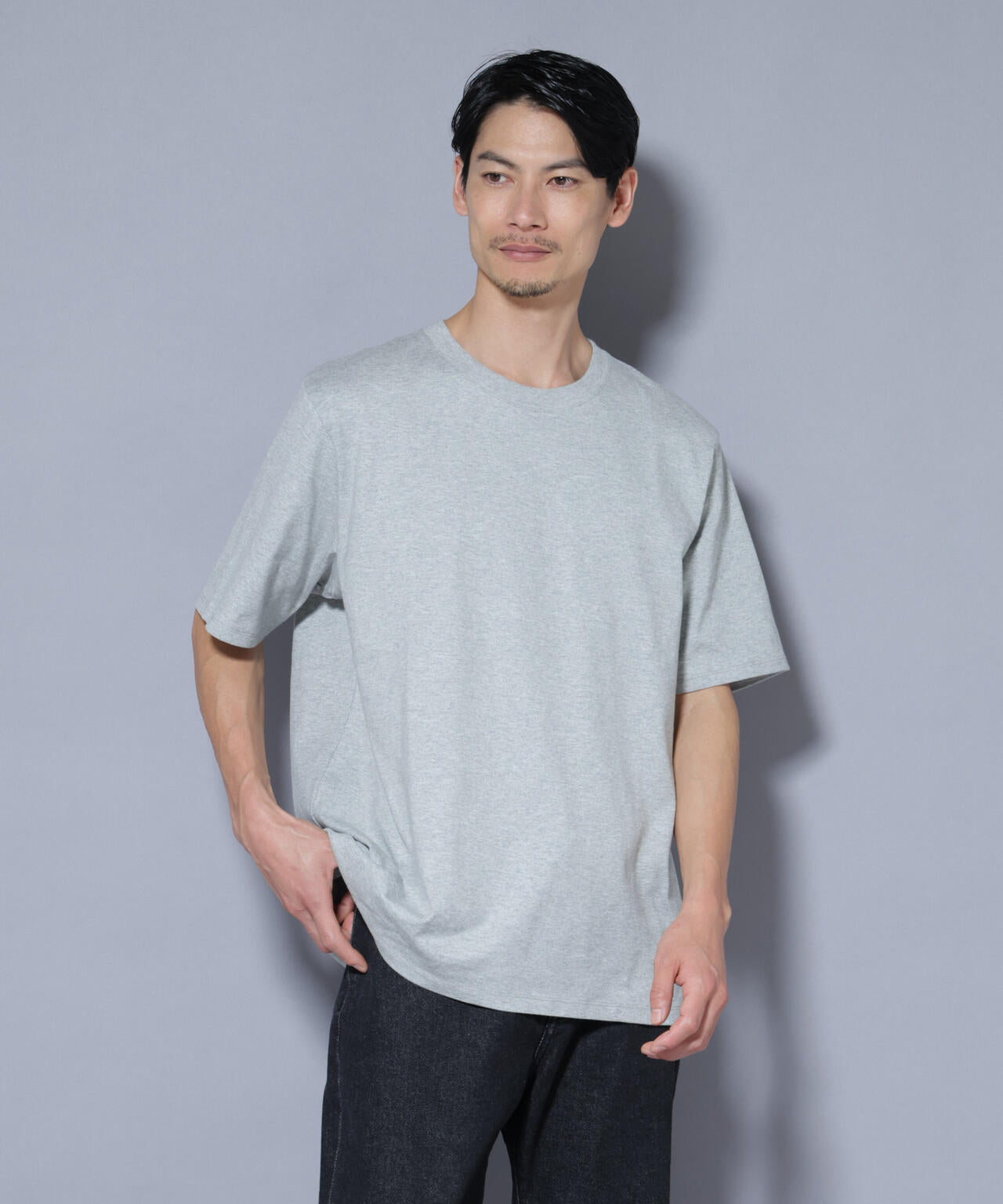 Anti Soaked(R) 汗染み防止 クルーネックレギュラーシルエットTシャツ 6685224221