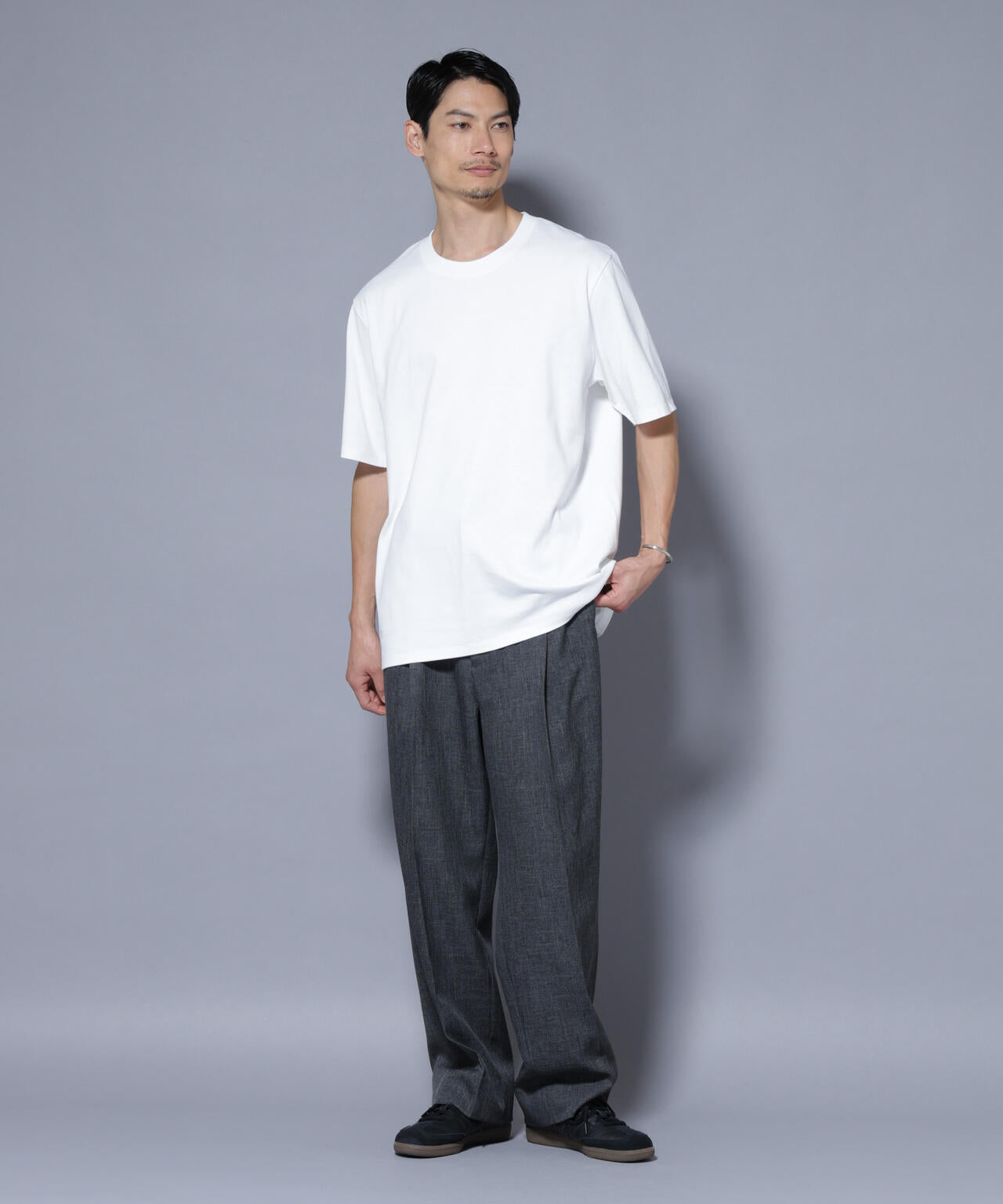 Anti Soaked(R) 汗染み防止 クルーネックレギュラーシルエットTシャツ 6685224221