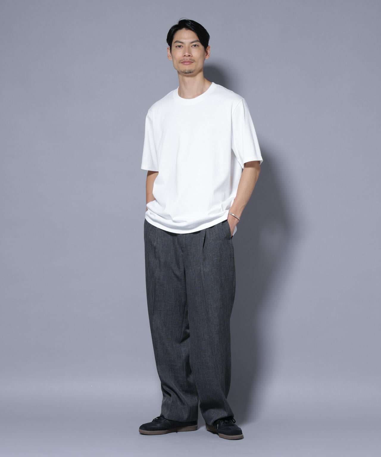 Anti Soaked(R) 汗染み防止 クルーネックレギュラーシルエットTシャツ 6685224221