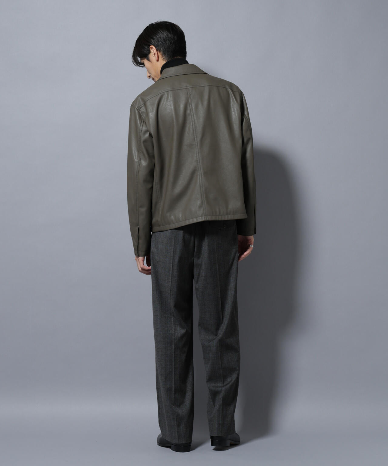 DELEGANTEエアリーサキソニー/CHK/ST ストレートFITパンツ(セットアップ可) 6685227205