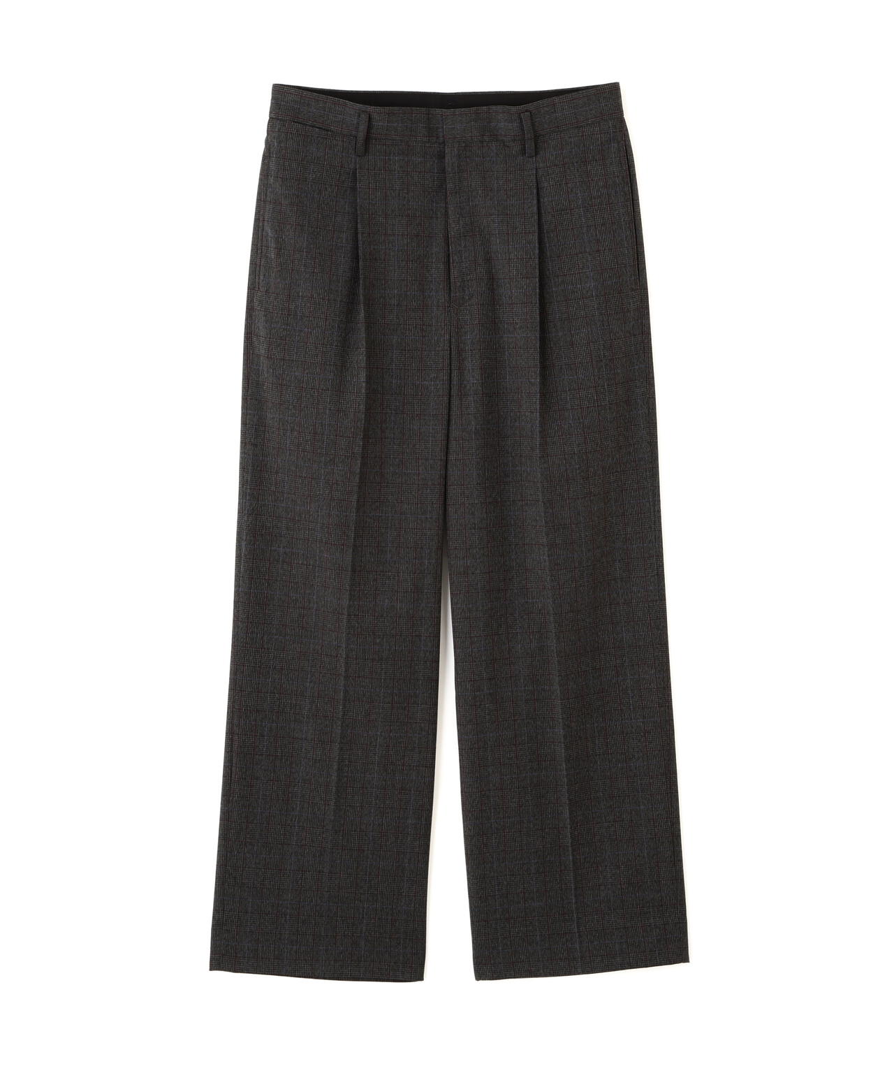 DELEGANTEエアリーサキソニー/CHK/ST ストレートFITパンツ(セットアップ可) 6685227205